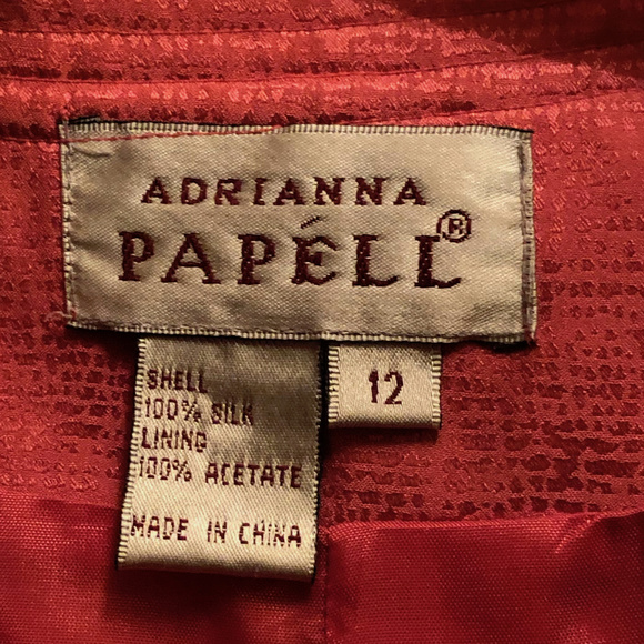 Vintage Adrianna Papell Pink silk set - Picture 6 of 6